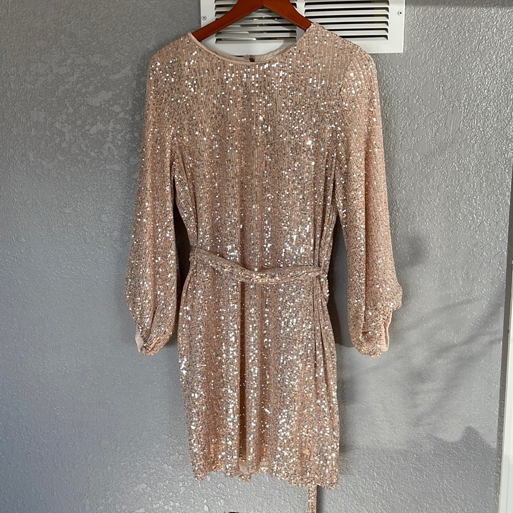 Pink Sequin Dress